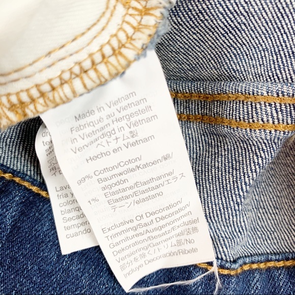 J Crew Raw edge embroidered denim jean mini skirt - Picture 5 of 6